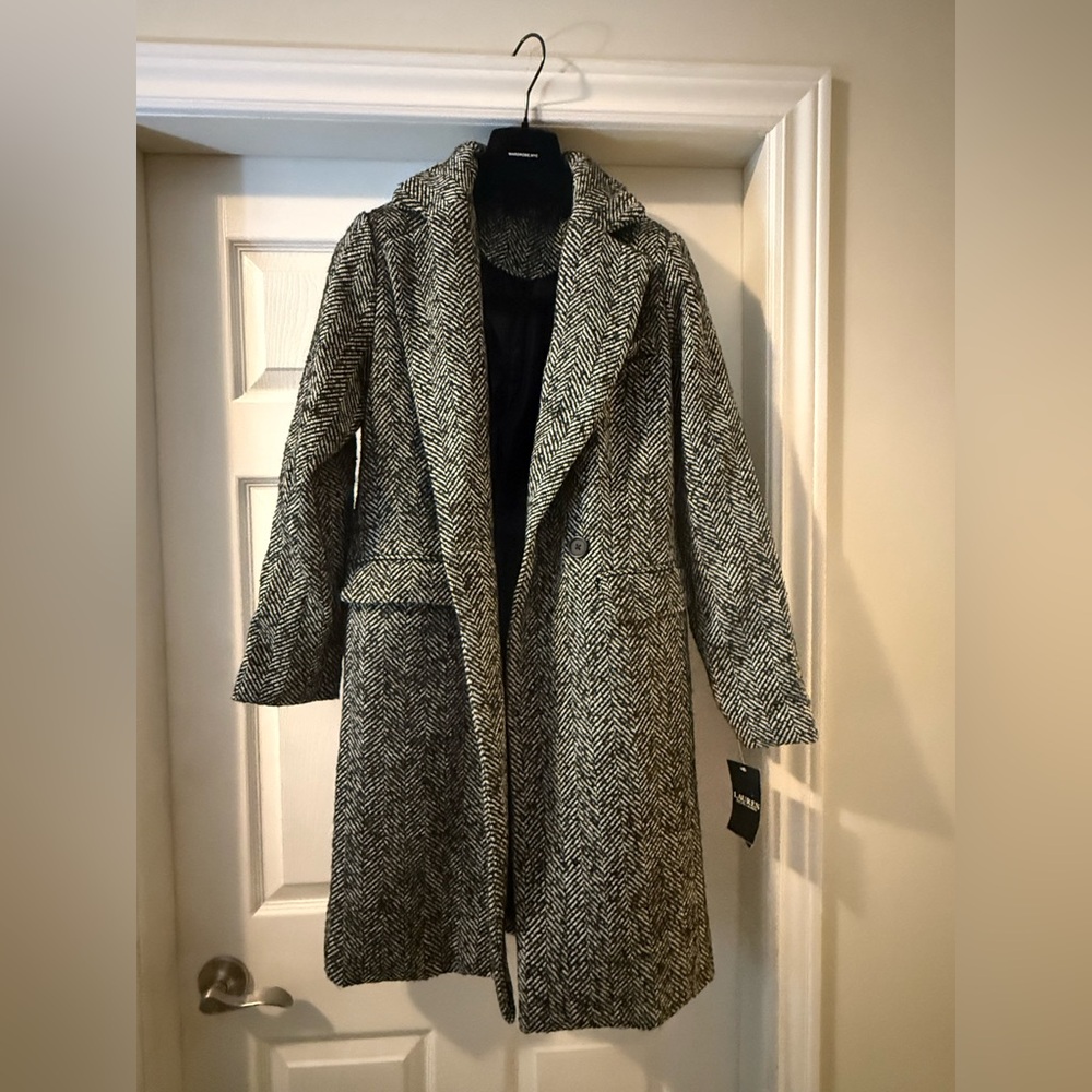 Lauren by Ralph Lauren Black and White Patterned Jacket size US Small 4/6